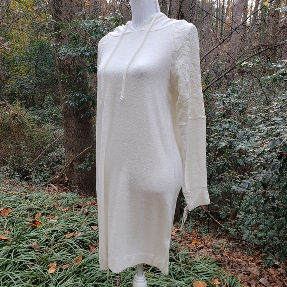 FLORA NIKROOZ Sleep Lounge Shirt in White Size Small - Picture 13 of 13